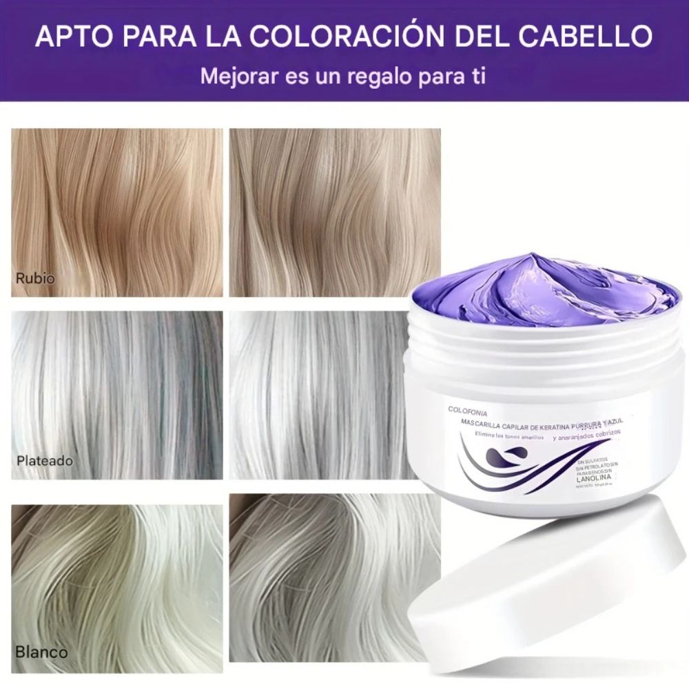 Mascarilla Morada con Keratina – 500ml