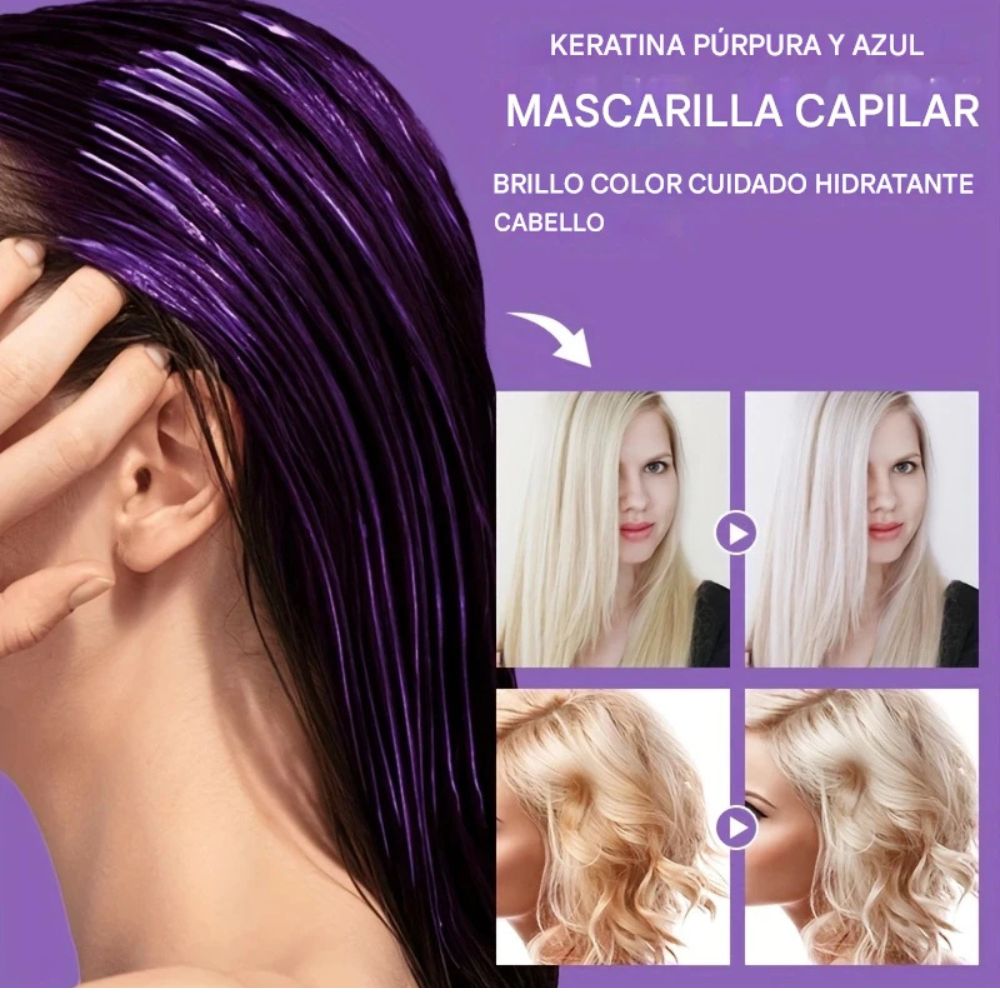 Mascarilla Morada con Keratina – 500ml