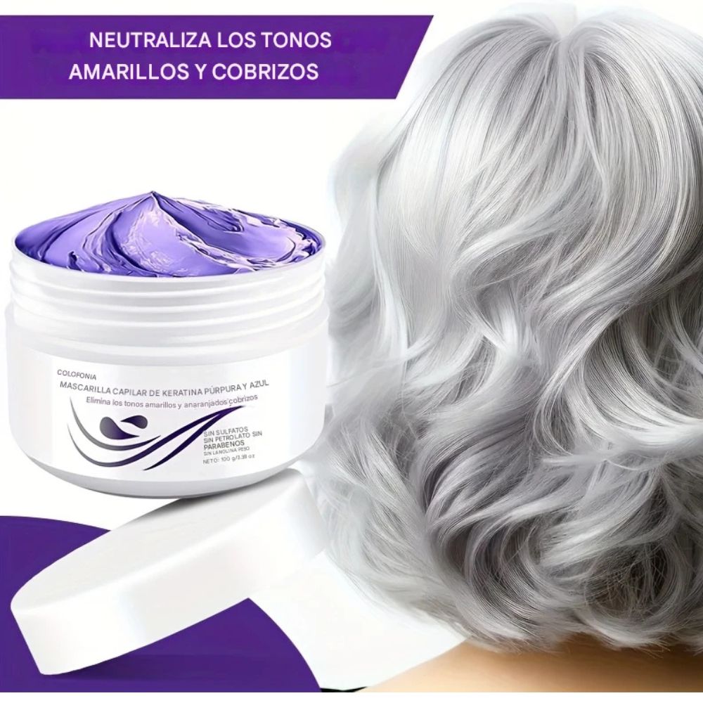 Mascarilla Morada con Keratina –  500ml