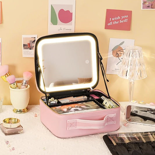 Cosmetiquera Profesional con Espejo LED Touch