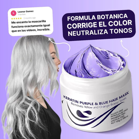 Mascarilla Morada con Keratina –  500ml