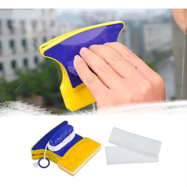 LIMPIADOR DE VIDRIOS MAGNETICO DOBLE 🧼